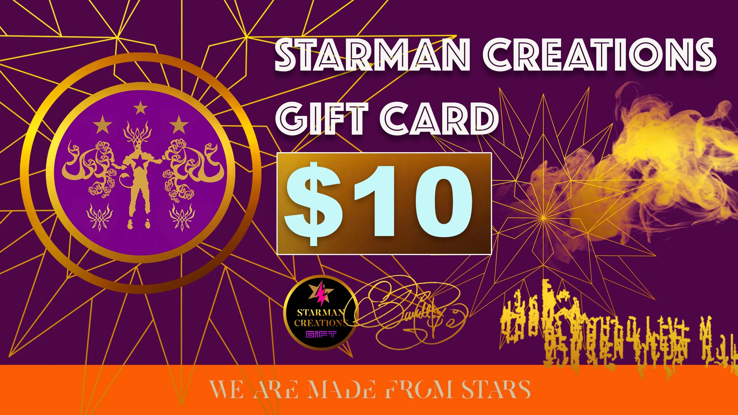 STARMAN CREATIONS GIFT CARDS