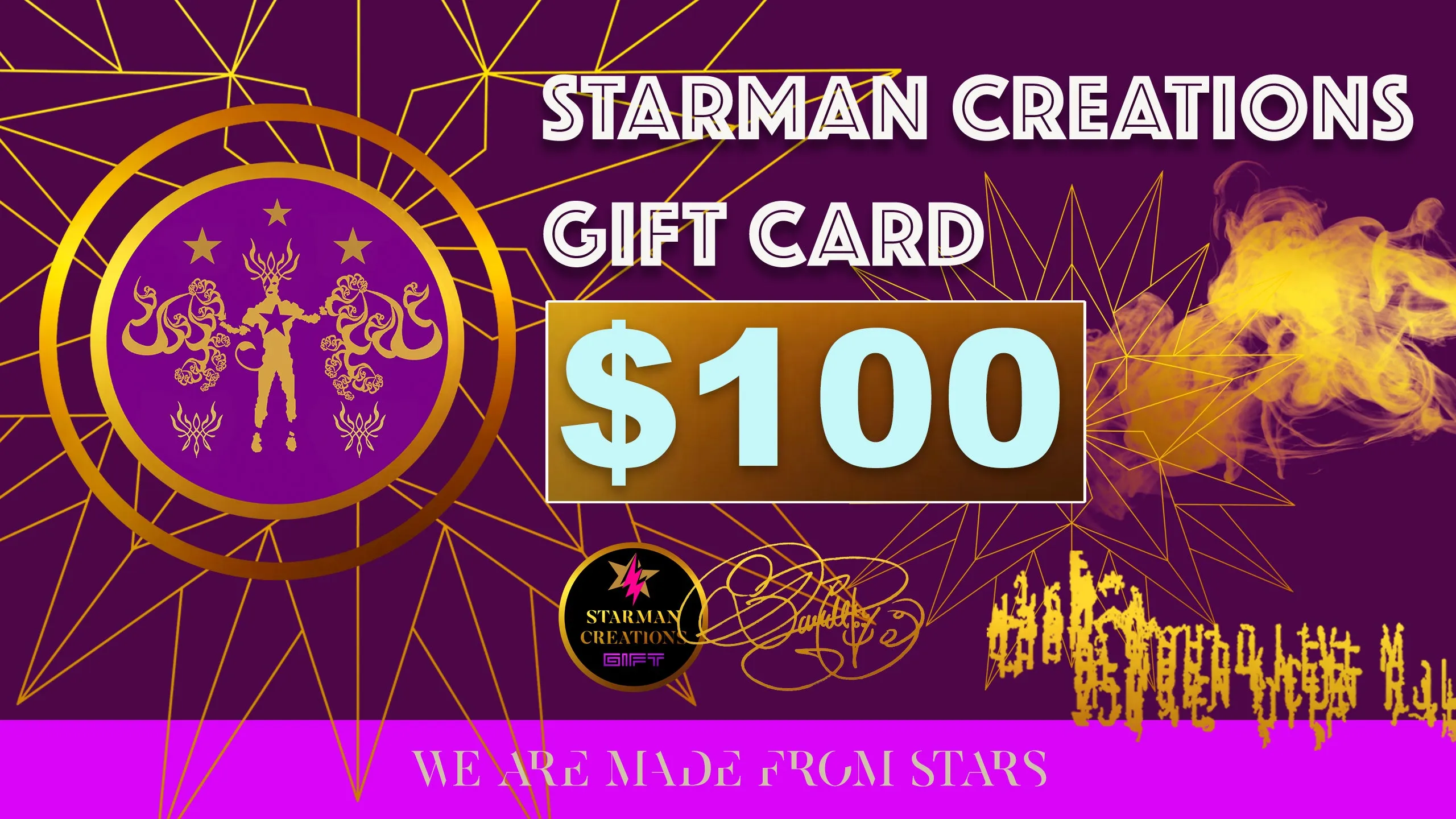 STARMAN CREATIONS GIFT CARDS