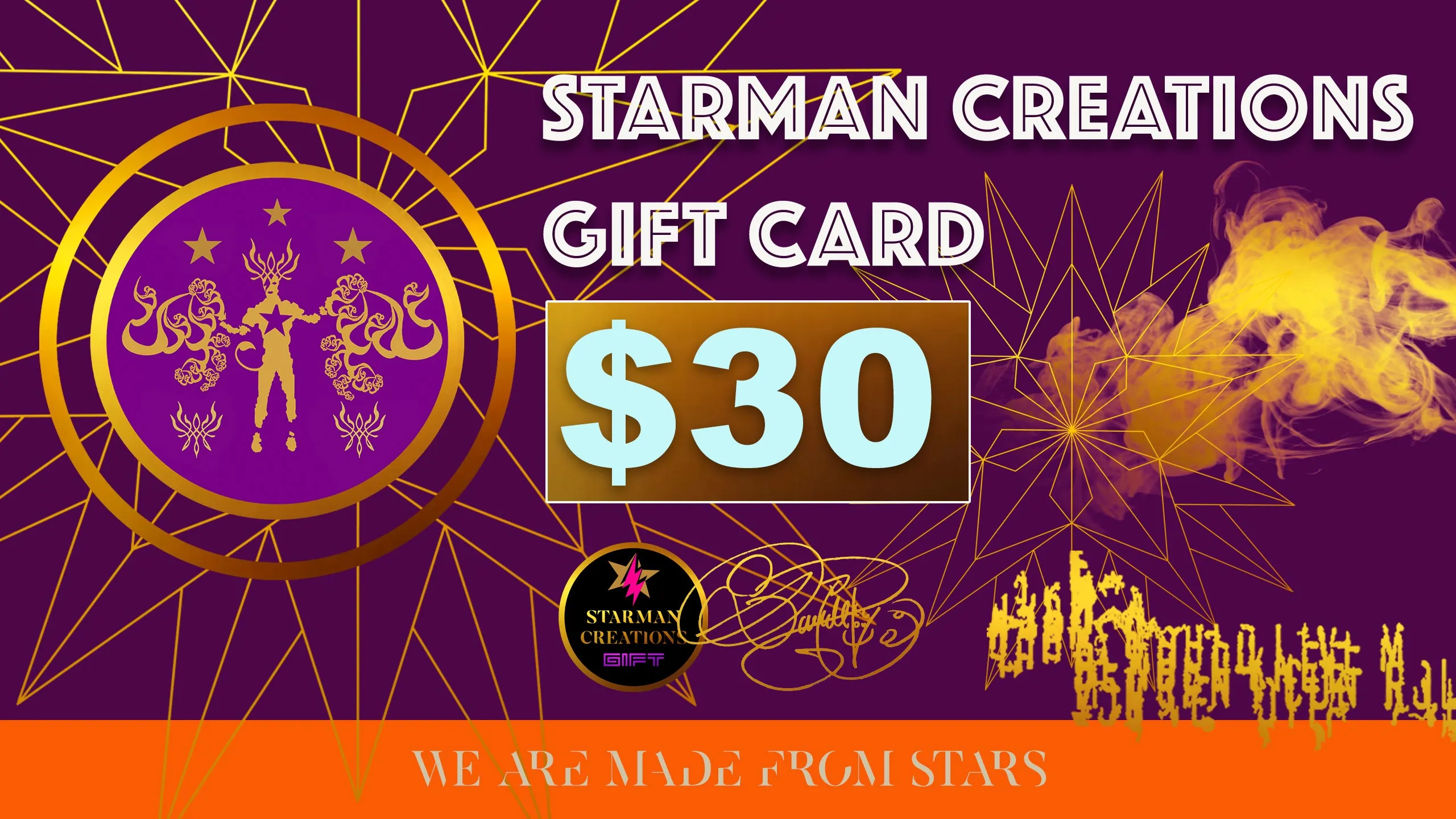 STARMAN CREATIONS GIFT CARDS