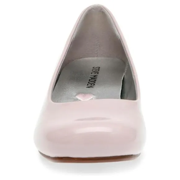 Steve Madden Girl's Jenna Pump Blush Patent Size 3 Little Girl