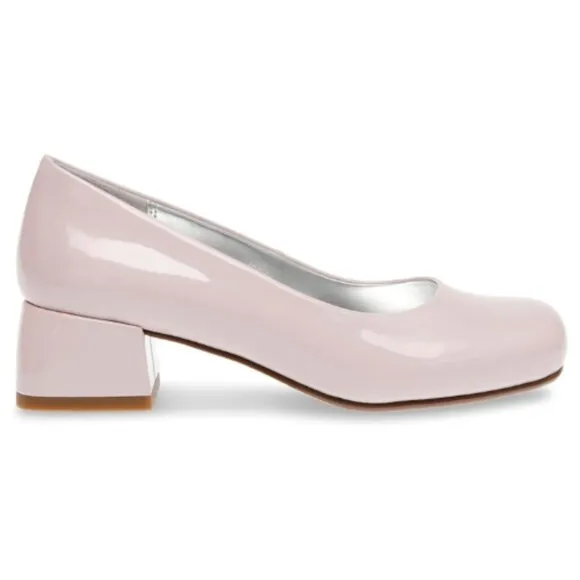 Steve Madden Girl's Jenna Pump Blush Patent Size 3 Little Girl
