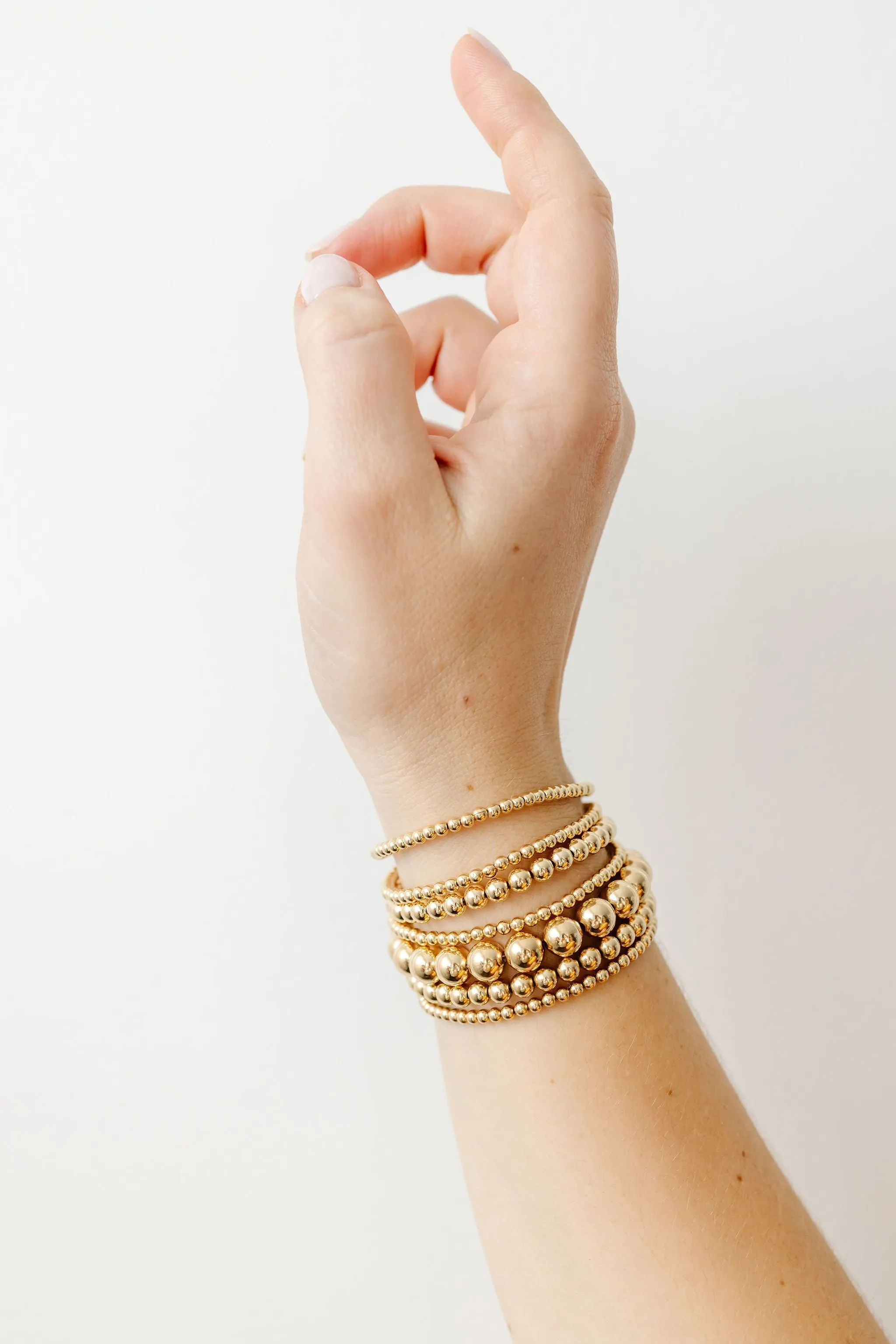 Stretchy Kindness Adult Bracelet Three-Pack (3MM   3MM   5MM beads)