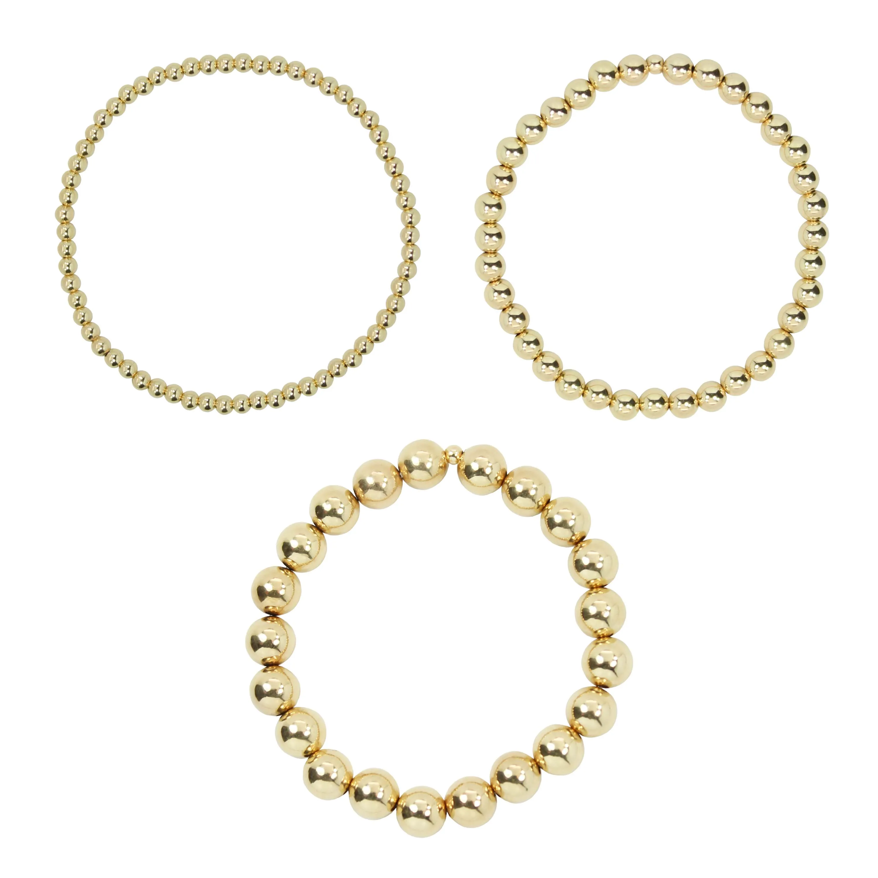Stretchy Kindness Adult Bracelet Three-Pack (3MM   5MM   8MM beads)