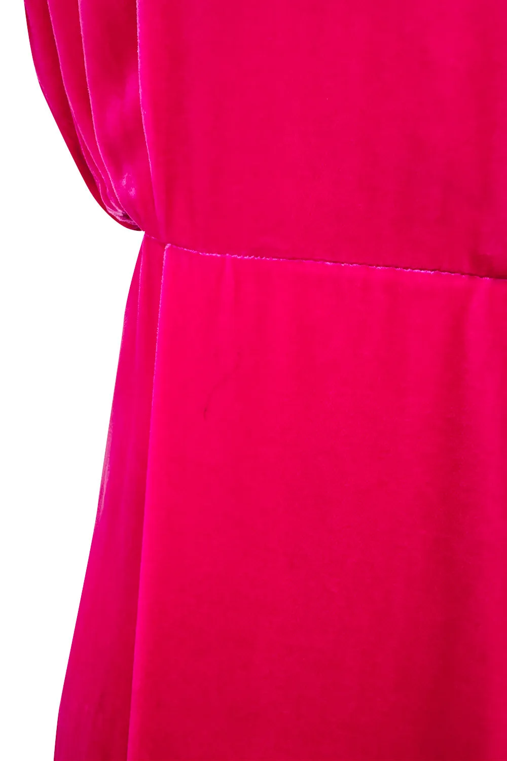 Sublime Resort 2018 Valentino by Pierpaolo Piccioli Brilliant Pink Velvet Dress w Side Cut Outs