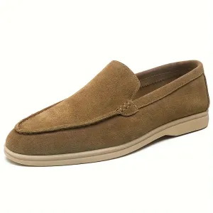 Suede Breathable Slip On Loafers for Men