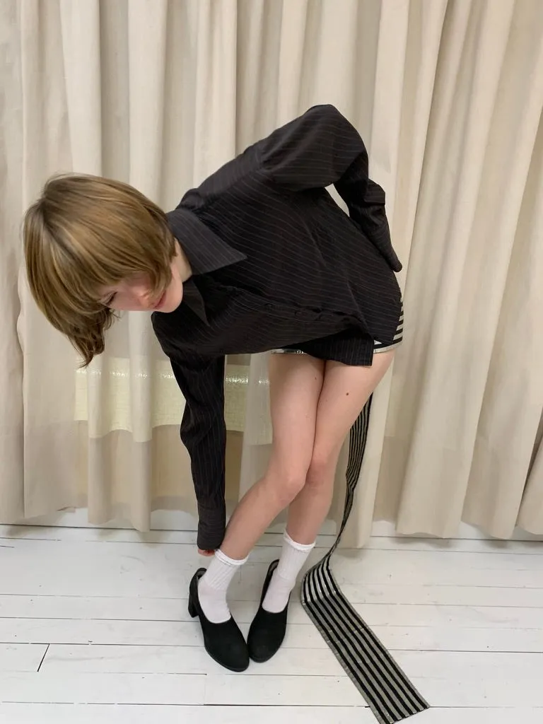 Suede court heels, 41