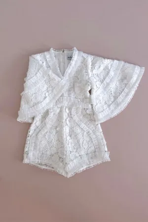 Sweet like a Flower Playsuit - Lotus Lace