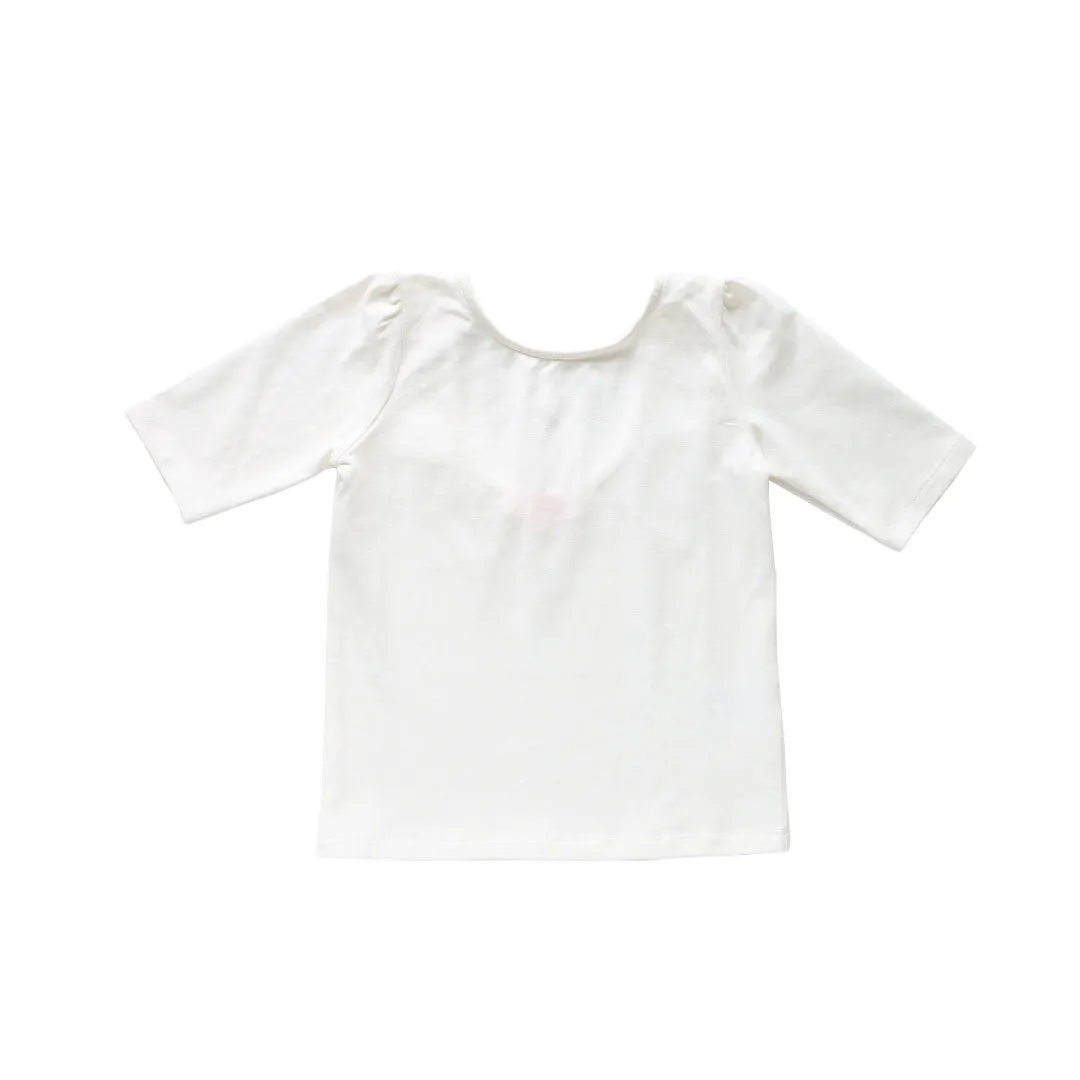tabitha tee - ivory pima knit