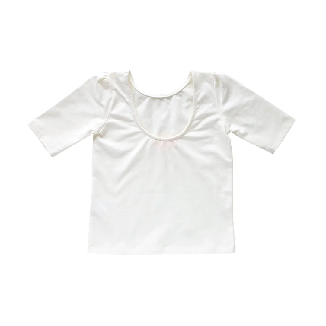 tabitha tee - ivory pima knit
