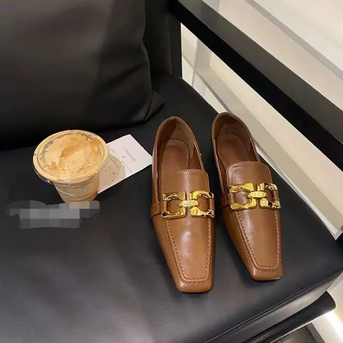 Tara Square Toe Buckle Loafers