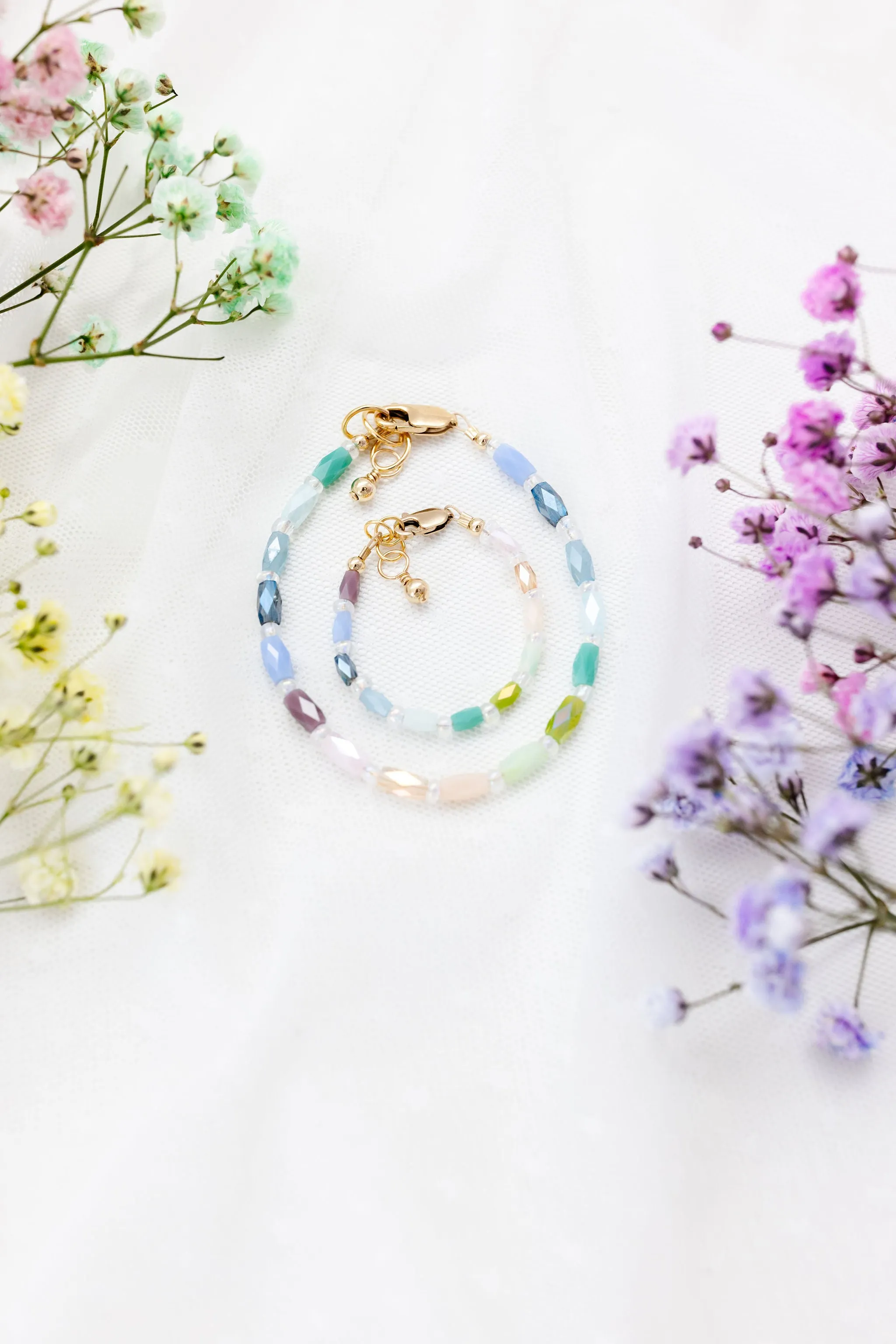 Technicolor Mom   Mini Bracelet set