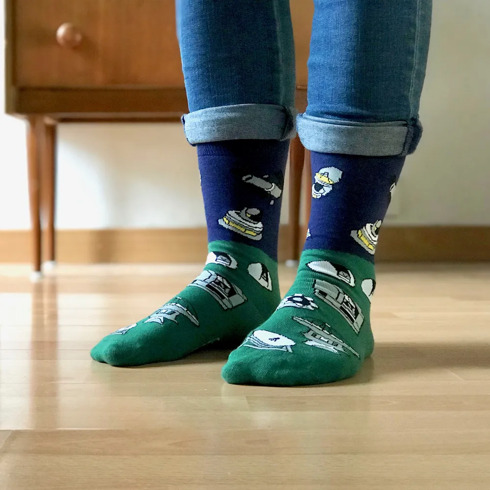 Telescope Color-Block Socks