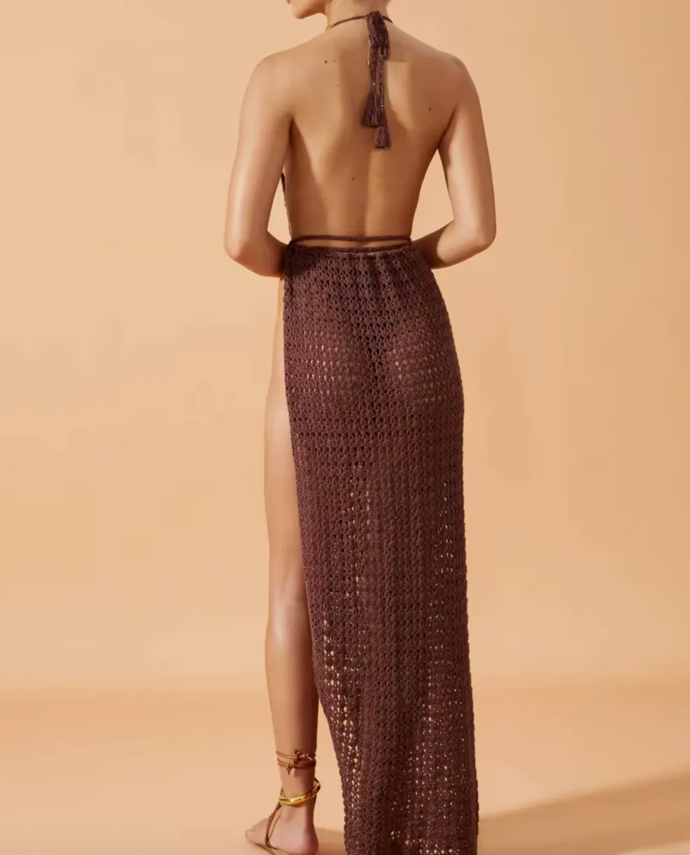 TESA CROCHET COVERUP MAXI DRESS