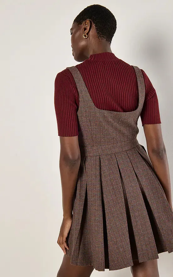 The Maggie Pleated Mini Skater Dress