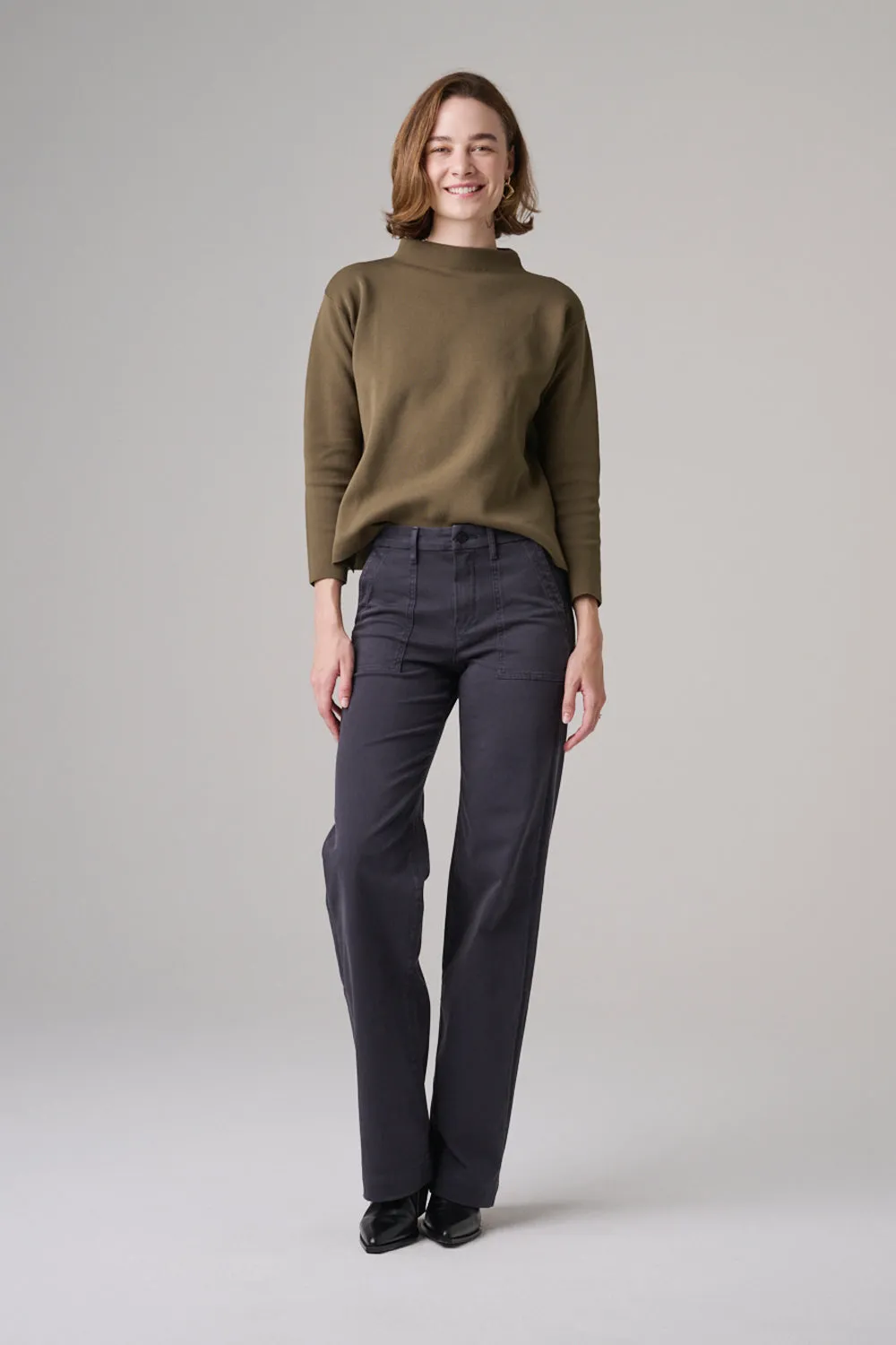 The Malibu Wide Baker  |  Charcoal