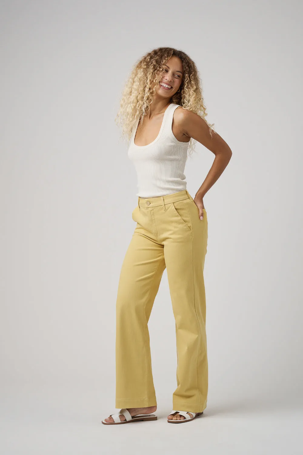 The Malibu Wide Chino  |  Marigold