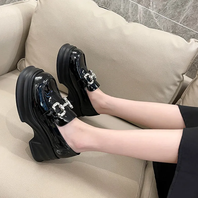 Thick Sole Loafers Plus Size Women's Shoes