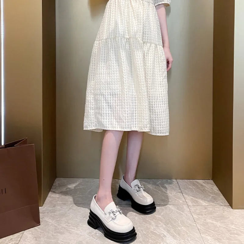 Thick Sole Loafers Plus Size Women's Shoes