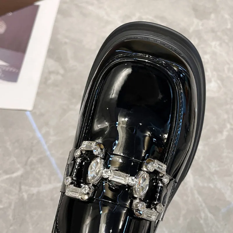Thick Sole Loafers Plus Size Women's Shoes
