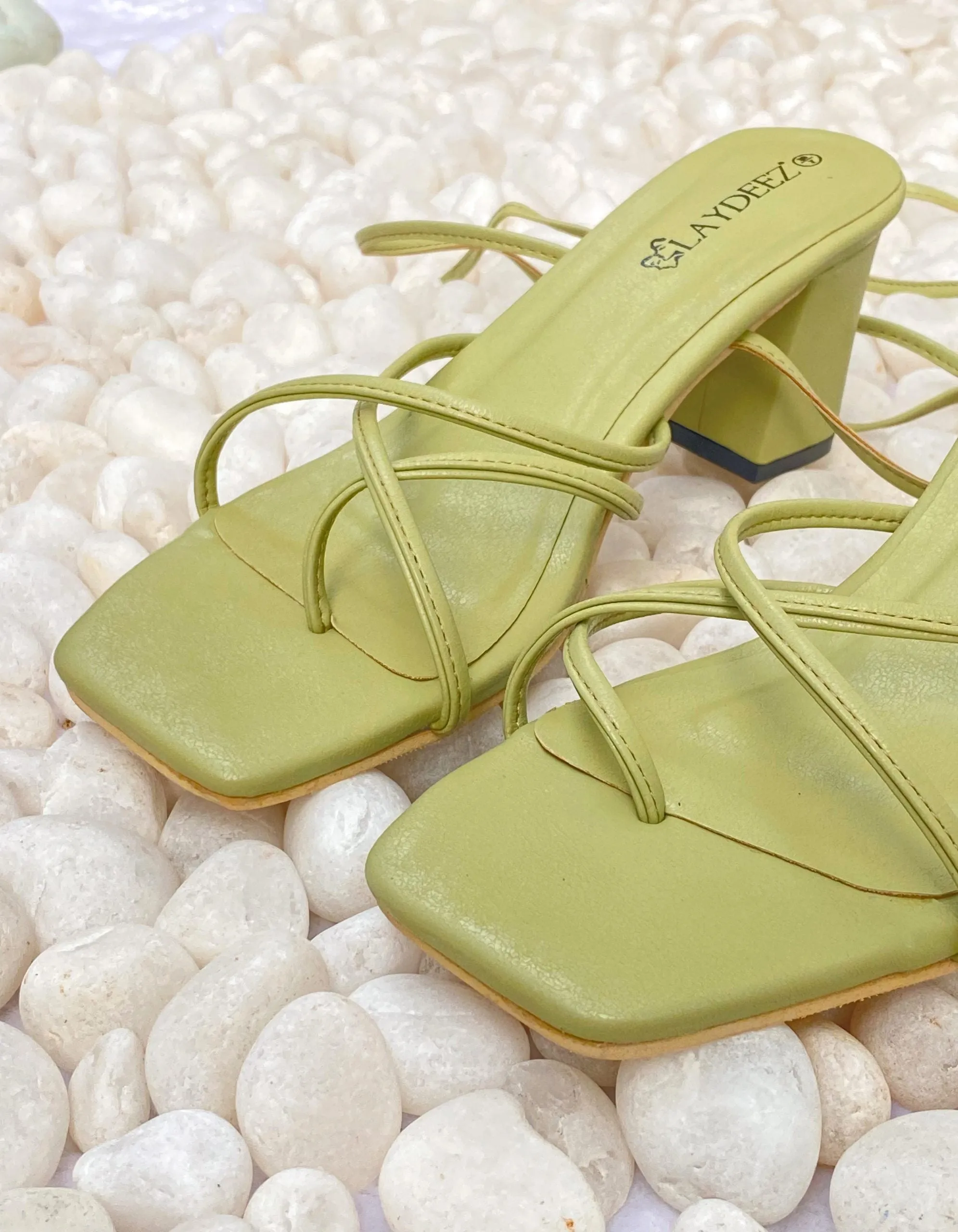 Tie-Fy Square Toe Block Heels