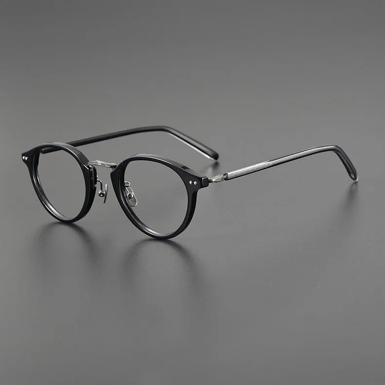Titanium Round Glasses Frame 9096