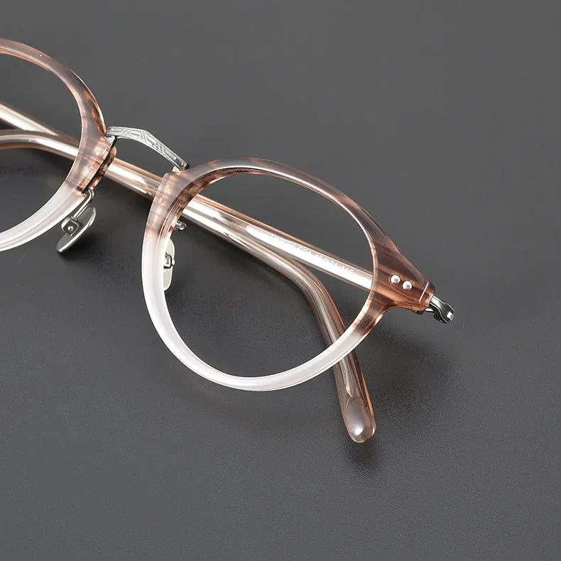 Titanium Round Glasses Frame 9096