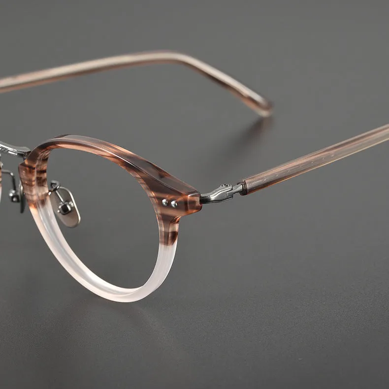 Titanium Round Glasses Frame 9096