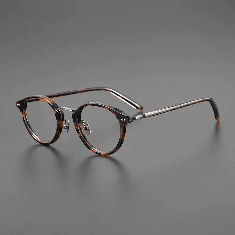 Titanium Round Glasses Frame 9096