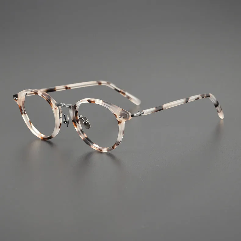 Titanium Round Glasses Frame 9096