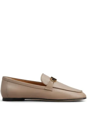 Tod's logo-plaque leather loafers