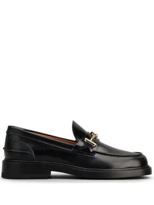 Tod's logo-plaque leather loafers