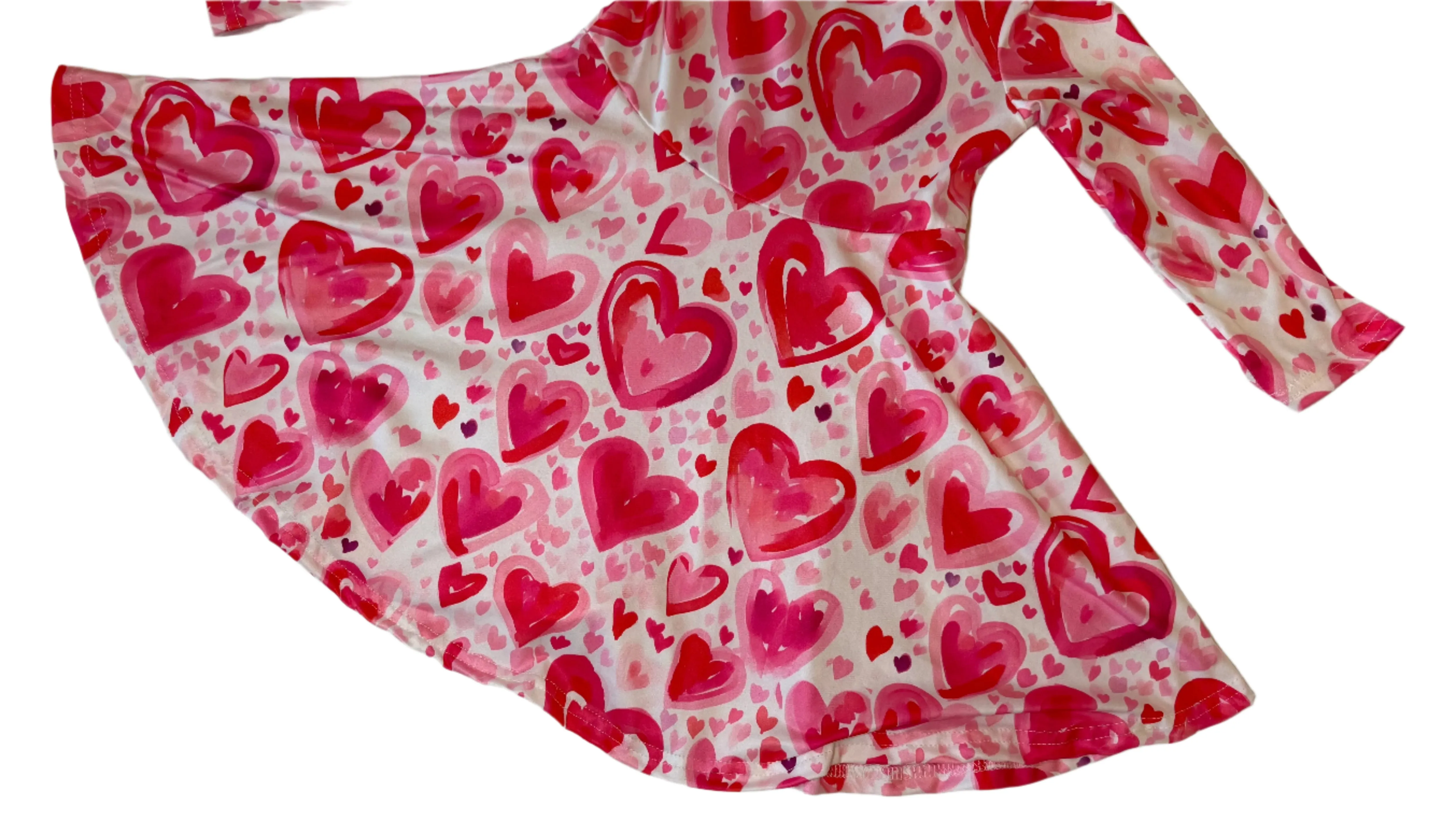 Valentine’s Watercolor Hearts Dress