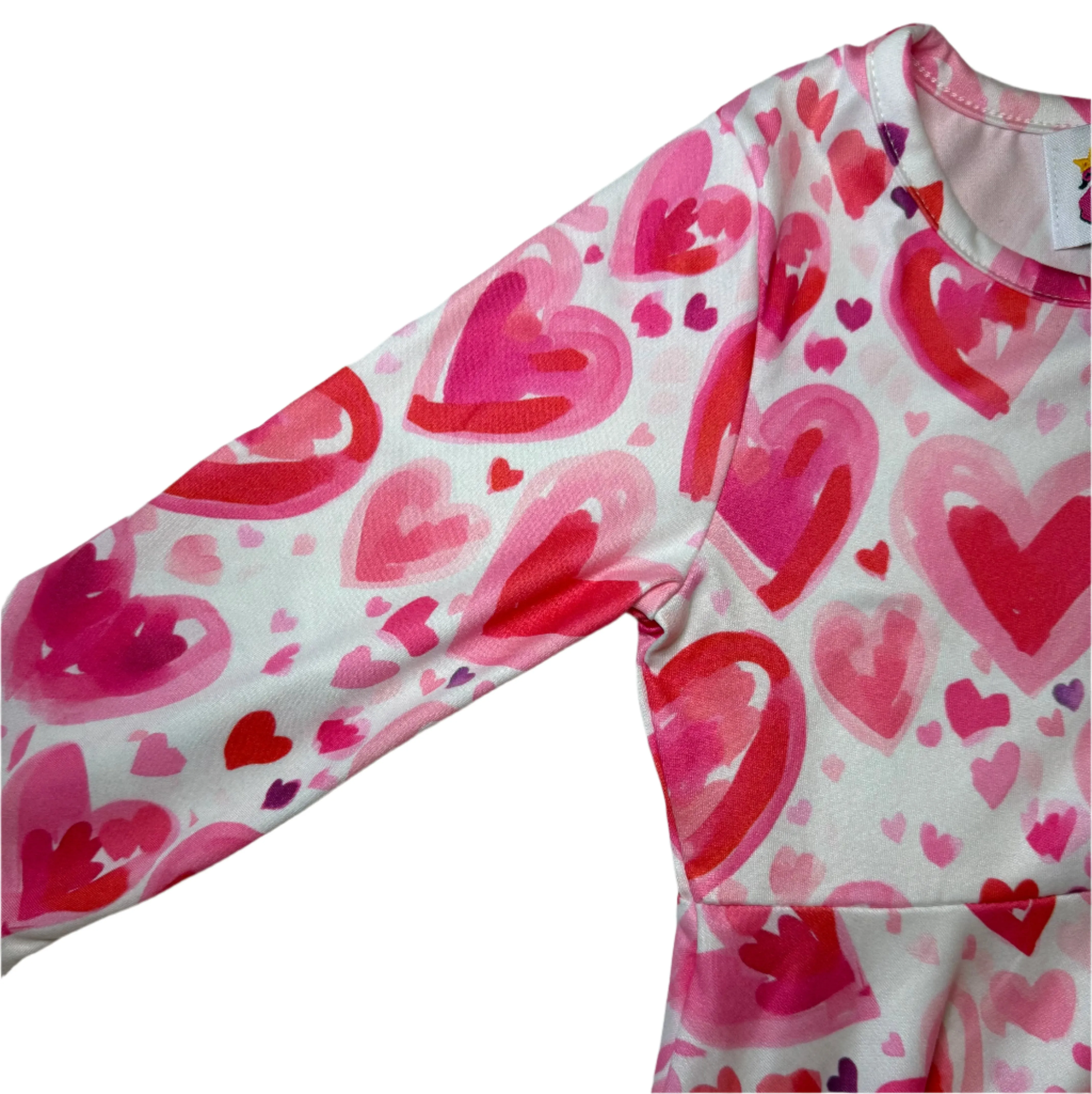 Valentine’s Watercolor Hearts Dress