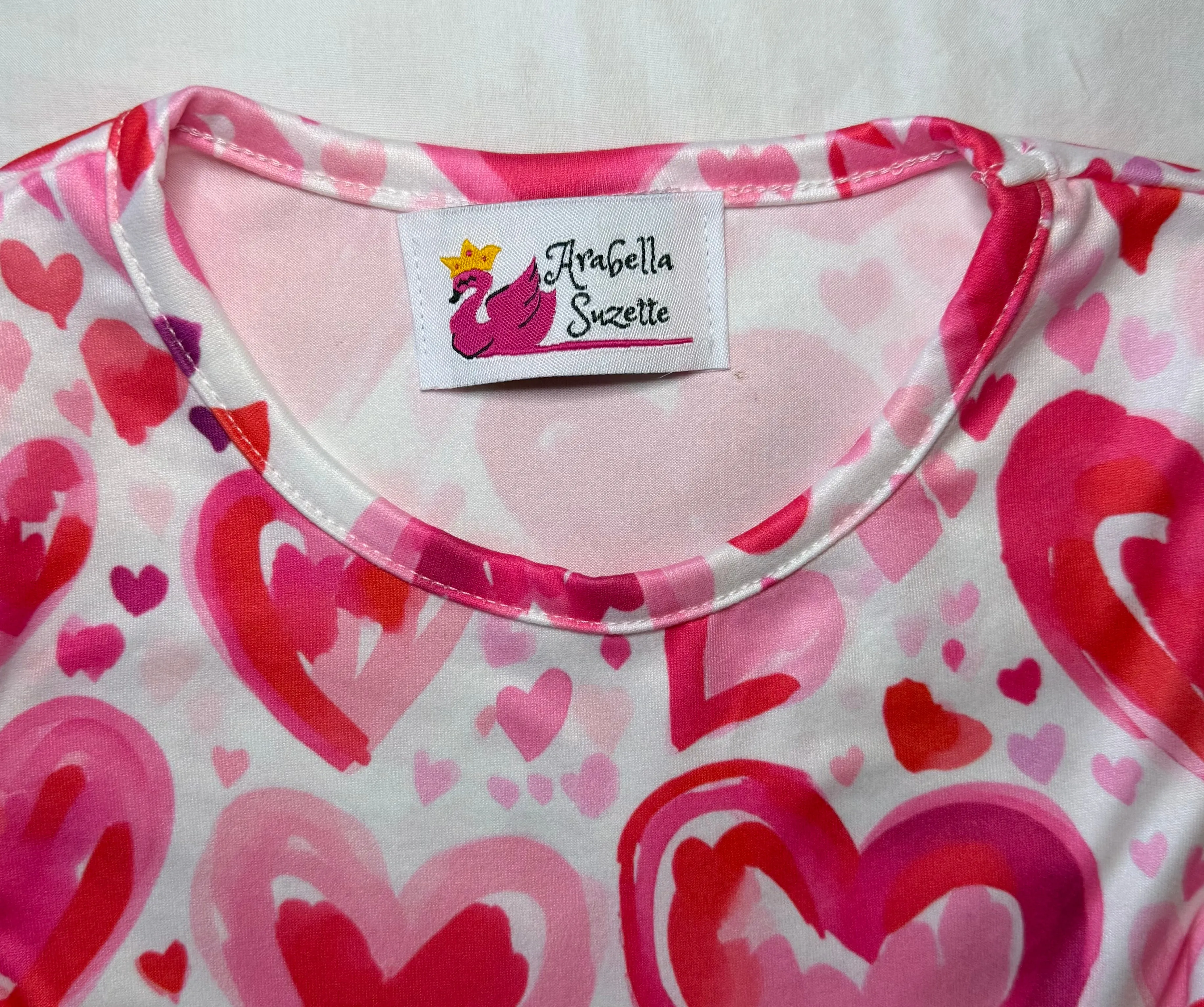 Valentine’s Watercolor Hearts Dress