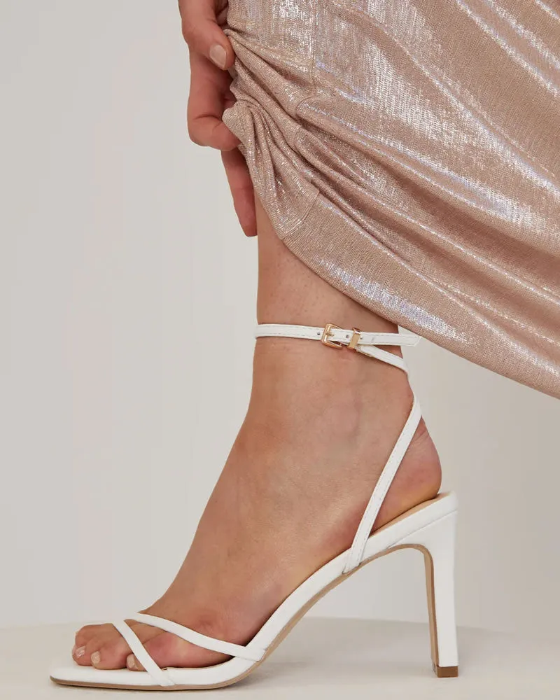 VERALI KIMMY SLIM STRAPPY SHAVED HEELS