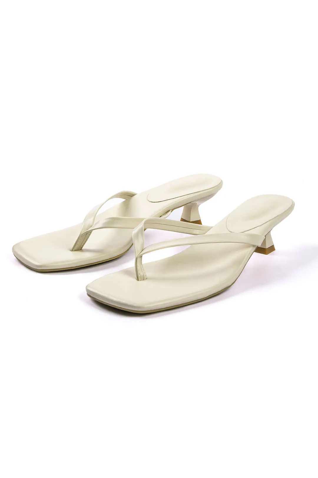 Vesper - Modern Square Toe Look Woman's Heeled Sandals