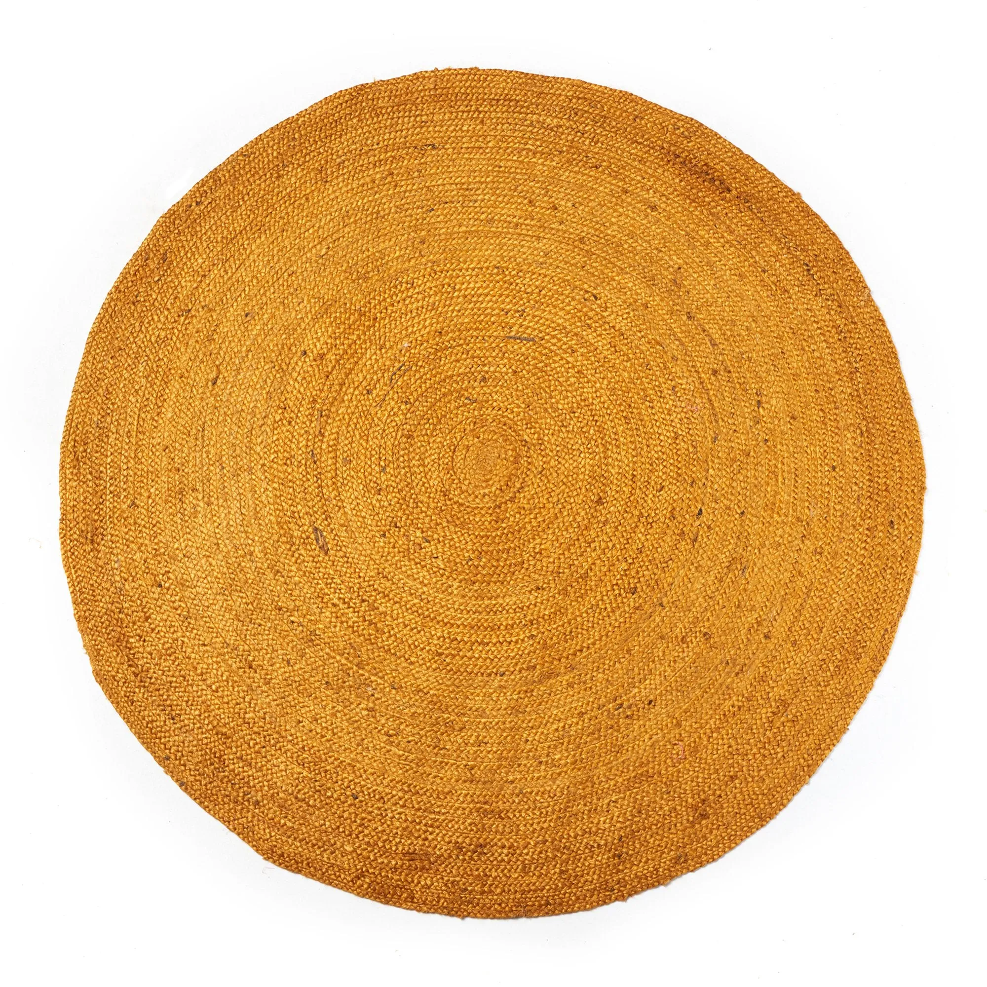 Vintage Design Benton Ochre Round Jute Rug