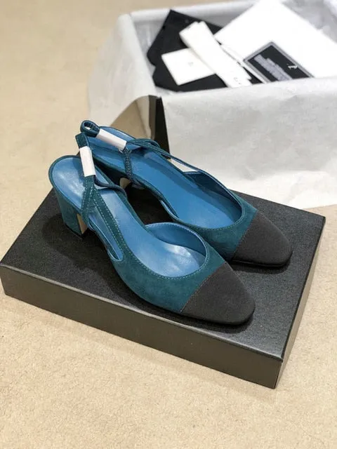 Women Sandals 2020 Women Shoes Block Heels Women  Buckle Party Sandalias Sexy Classic Sandals Ladies Shoes  Checkered sandals
