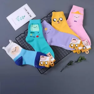 Women's Cotton Cartoon Character Ankle Socks