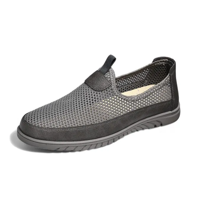 Woven Mesh Derby Loafers